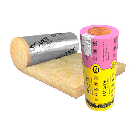 LANA V. ISOVER 112-ROLAC PLATA 100mm x Rollo 13.2 m2